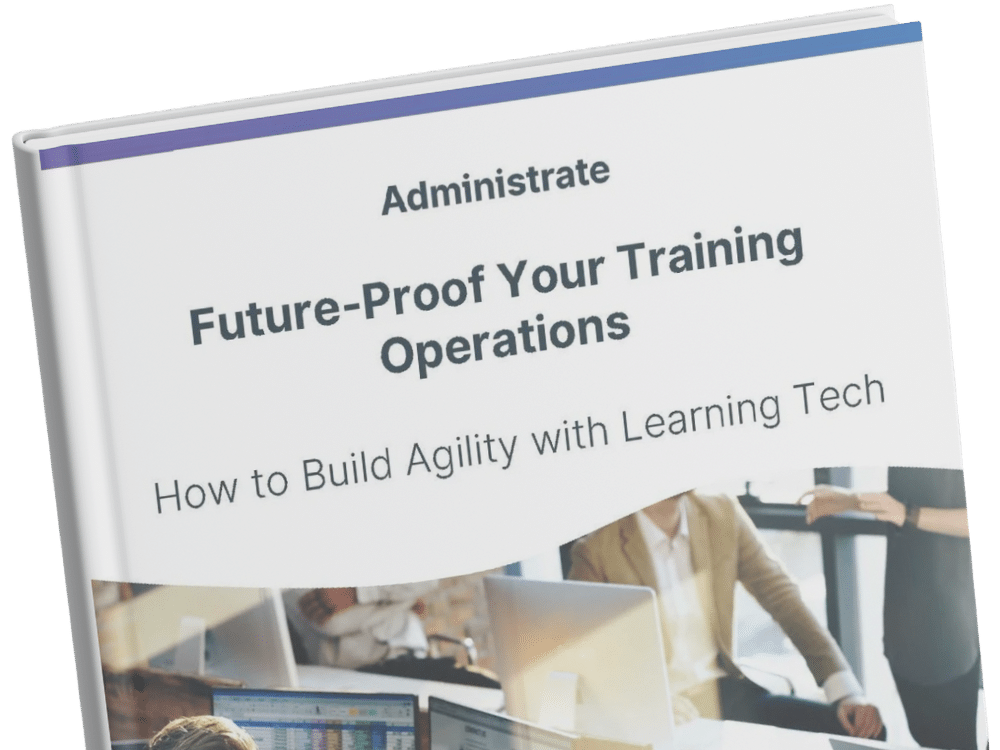 Mockup of guide: Future-proof your training operations.