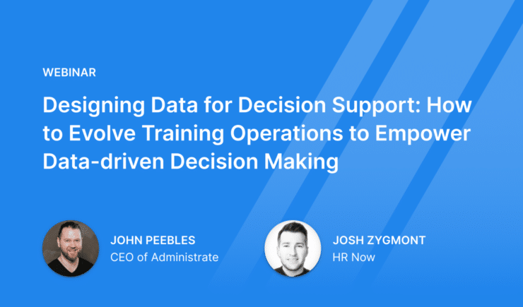 Designing Data for Decision Support: How to Evolve Training Operations to Empower Data-driven Decision Making
